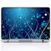 Meffort Inc 17 17.3 Inch Laptop Notebook Skin Sticker Cover Art Decal (Included 2 Wrist pad) - Blue Mini Flowers