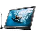 13 Portable Digital LED TV with USB SD and HDMI Inputs and FM Radio - 12-Volt ACDC Compatible (SC-2813)