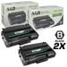 LD Products Remanufactured Replacements for 406989 Set of 2 High Yield Products Black Laser Toner Cartridges