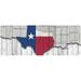 ZHANZZK Texas State Map with America Map on Wood Background Extra Extended Large Gaming Mouse Pad Mat Desk Pad Keyboard Mat 31.5x12 inch