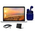 Restored Apple MacBook Pro 13.3-inch Intel Core i5 8GB RAM 128GB SSD Mac OS Bundle: Black Case Wireless Mouse Bluetooth/Wireless Airbuds By Certified 2 Day Express (Refurbished)