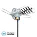 Amplified HD Digital Outdoor HDTV Antenna 150 Miles Long Range with Motorized 360 Degree Rotation UHF/VHF/FM Radio with Infrared Remote Control