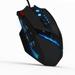 ZELOTES C-12 Wired USB Optical Gaming Mouse 12 Programmable Buttons Computer Game Mice 4 Adjustable DPI 7 LED Lights for Game Players