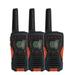 Cobra CXT1095 3PH Emergency Two-Way Radios (3-Pack) IP67 Certified Waterproof Walkie Talkies up to 40 Mile Range & 22 Channels and NOAA Weather Channels