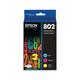 EPSON 802 DURABrite Ultra Ink Standard Capacity Color Combo Pack (T802520-S) Works with WorkForce Pro WF-4720 WF-4730 WF-4734 WF-4740