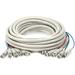 Monoprice RGB Video Cable - 25 Feet - White | 5 BNC Male to 5 BNC Male