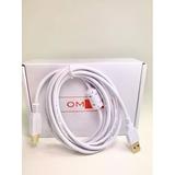 OMNIHIL White 8 Feet Long High Speed USB 2.0 Cable Compatible with Pioneer DDJ-200