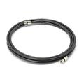 20 Foot Black - Solid Copper Coax Cable - RG6 Coaxial Cable with Connectors F81 / RF Digital Coax for Audio/Video Cable TV Antenna Internet & Satellite 20 Feet (6 Meter)