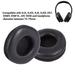 Kritne 2 Pieces Soft Replacement Ear Pads Cushion PU Leather Soft Foam For Headset Headphone Black