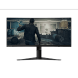 Lenovo G34w-10 34 WQHD Curved Gaming Monitor 21:9 Ultra-Wide 3 Side NearEdgeless AMD FreeSync 144Hz HDMI DP Adjustable Stand VESA