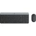 MK470 Slim Wireless Mouse & Keyboard Combo - Black & Gray