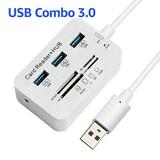 USB 3.0 Hub USB Hub 3.0 with SD Card Reader (3 USB 3.0 Port Adapter + MS Micro SD SD/MMC M2 TF Card) 5Gbps SD to USB Adapter f