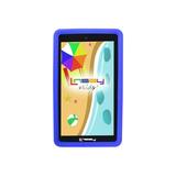 LINSAY 7 Kids Tablet 64GB Android 13 WiFi Camera Apps Games Learning Tab for Children with Blue Kid Defender Case.