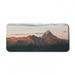 Landscape Computer Mouse Pad Rocky Mountains Peak Sunset Big and Natural Scenery Aerial American Setting Rectangle Non-Slip Rubber Mousepad X-Large 35 x 15 Gaming Size Multicolor by Ambesonne