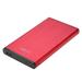 6Gbps 2.5 SATA to USB3.0 SSD HDD Case High-speed Hard Disk Enclosure Aluminum Alloy HDD Caddy with USB Cable Red