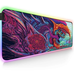 American Notions RGB Gaming Mouse Pad Large Monster Desk Computer Rubber Mat Multicolor