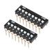 2Pcs Black DIP Switch 1-8Positions 2.54mm Pitch for Circuit PCB