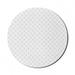 Grey Mouse Pad for Computers Small Polka Dots on White Backdrop Retro Style Spotted Traditional Pastel Pattern Round Non-Slip Thick Rubber Modern Mousepad 8 Round Pale Grey White by Ambesonne