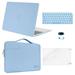 Mosiso 5 in 1 New Macbook Air 13 Inch Case A2337 M1 A2179 2020 Release Hard Case Shell Cover&Sleeve Bag for Apple MacBook Air 13 with Retina Display andTouch ID Airy Blue