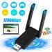 EEEkit USB WiFi Adapter for PC 1200Mbps Dual Band 2.4GHz/5GHz Fast USB3.0 High Gain 5dBi Antenna 802.11ac WiFi Dongle Wireless Network Adapter for Desktop Laptop Supports Windows Mac Linux