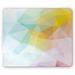 Abstract Mouse Pad Pale Modern Rainbow Ombre Colored Image Squares and Sharp Lines Rectangle Non-Slip Rubber Mousepad Pale Blue Yellow by Ambesonne