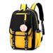 2021 New Anti-theft Bag Travel Waterproof Backpack Women Large Capacity Business USB Charge Laptop Backpack Leisure Laptop Bag(Black&Yellow)