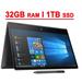 HP Envy X360 Premium 2 in 1 15 Laptop 15.6 FHD IPS Touchscreen AMD Octa-Core Ryzen 7 4700U 32GB DDR4 1TB SSD AMD Radeon Graphics Backlit Keyboard Fingerprint USB-C HDMI WIFI6 B&O Win10