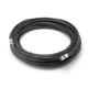 125 Feet Black RG6 Coaxial Cable (Coax Cable) with Weather Proof Connectors F81 / RF Digital Coax - AV Cable TV Antenna and Satellite CL2 Rated 125 Foot