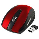 Insten Wireless Mouse 2.4G Cordless Optical Mouse with Adjustable DPI for Laptop Computer Chromebook Desktop Mac Red