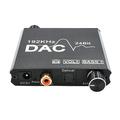 Walmeck Digital to Analog Audio Converter 192kHz 24bit Converter Optical Coaxial Input RCA 3.5mm Audio Output Adapter
