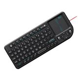 Rii Mini Wireless Bluetooth Keyboard Touchpad with Laser Pointer for Smartphone and Tablet Black (mini X1 BT)