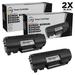 LD Compatible Replacements for Dell 331-9805 (MX11XH) Set of 2 High Yield Black Laser Toner Cartridges for use in Dell Laser B2360d B2360dn B3460dn B3465dn and B3465dnf s