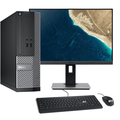 Restored Dell OptiPlex 3020 SFF Computer Desktop PC Intel Core i5 Processor 16GB Ram 120GB M.2 SSD 3 TB HDD Bto 23.8 Inch Monitor BTO Keyboard & Mouse WiFi & Bluetooth Win 10 Pro (Refurbished)