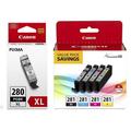 Canon 2021C007 (CLI-281; PGI-280 XL) ChromaLife100+ Ink Black XL/Black/Cyan/Magenta/Yellow 5/Pack