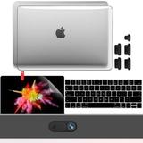 New MacBook Pro 13 Case 2020 A2338 w/ M1 A2251 A2289 A2159 A1989 A1708 GMYLE Webcam Cover Dust Plugs Keyboard Cover & Screen Protector 5 in 1 for New MacBook Pro 13 (Clear)