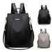 SPRING PARK Travel Laptop Backpack Solid Color Women Large Capacity Anti-Theft Oxford Cloth Shoulder Bag Backpack