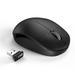 Wireless Mouse with Nano USB Receiver - Seenda Noiseless 2.4G Wireless Mouse Portable Optical Mice for Notebook PC Laptop Computer Macbook - Black