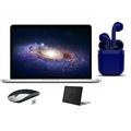 Restored Apple MacBook Pro 13.3-inch Intel Core i5 8GB RAM Mac OS 500GB HDD Bundle: Black Case Wireless Mouse Bluetooth/Wireless Airbuds By Certified 2 Day Express (Refurbished)