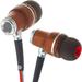 Symphonized NRG 3.0 Earbuds in-Ear Headphones Wood Noise-isolating Earphones with Microphone & Volume Control (Crimson Red & Hazy Gray)