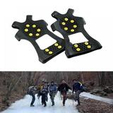 1 Pair Climbing Anti Slip Shoe Ice Snow Boot Crampon Grips Cleats Spike Gripper