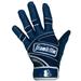 Franklin Sports MLB Batting Gloves - Powerstrap - Navy Chrome - Adult X-Large