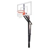 Slam III Steel-Acrylic In Ground Adjustable Basketball System Columbia Blue