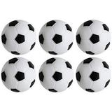 Table Soccer Foosballs Replacements Mini Black and White Soccer Balls (6 Pack)