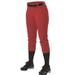 Alleson Athletic B39785092 Womens Belt Loop Fast-Pitch Pants Charcoal - Extra Small