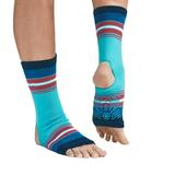 Gaiam Grippy Yoga Anklets Toeless Socks Nonslip Grip for Good Balance