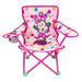 Disney Minnie Mouse Portable Fold N Go Chair with Carry Bag for Kids Great for Soccer Camping and most Outdoor and Indoor Activities