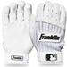 Franklin Sports Youth MLB Pro Classic Batting Gloves Youth Medium Pair Pearl/White