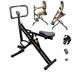 Total Crunch Power Rider Ab Core Abdominal Trainer Crunch Stomach Exerciser Machine Squat Glutes Waist Workout Crunch Cardio Toner Exercise Horse Rider Home Gym