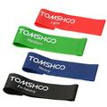 OWSOO Set of 4 Exercise Resistance Loop Bands Latex Gym Strength Training Loops Bands Workout Bands Physical Therapy Home Fitness Physical Therapy