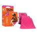 KT TAPE PRO Synthetic Elastic Kinesiology 20 Pre-Cut 10-Inch Strips Therapeutic Tape Hero Pink